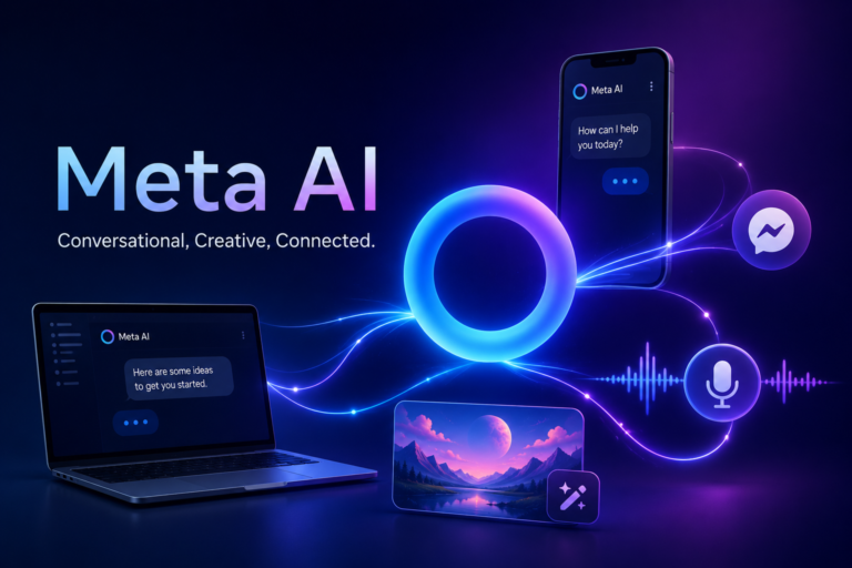 Meta AI conversational and creative assistant profile image for VoteGauge